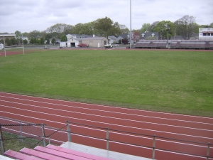 football field before