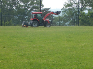 Morris Hills High School Core Aeration - Lincoln Landscaping of Franklin Lakes
