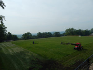 Morris Hills High School Core Aeration - Lincoln Landscaping of Franklin Lakes