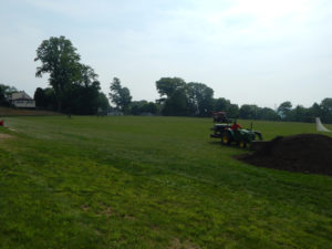 Morris Hills High School Core Aeration - Lincoln Landscaping of Franklin Lakes