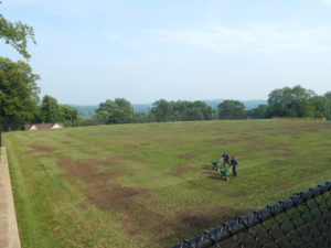 Morris Hills High School Core Aeration - Lincoln Landscaping of Franklin Lakes