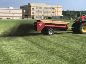 Compost Playing Field - Lincoln Landscaping Inc.