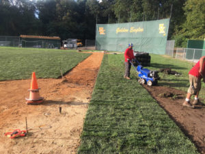 Organic Soil Amendment and Sod Installation for Athletic Playing Field Safety Issues