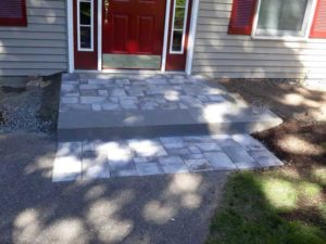 Landscape Design Fieldstone Paver Porch