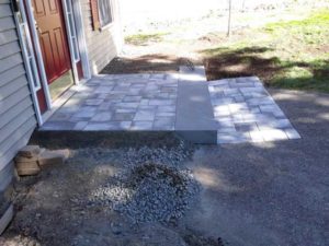 Landscape Design Fieldstone Paver Porch