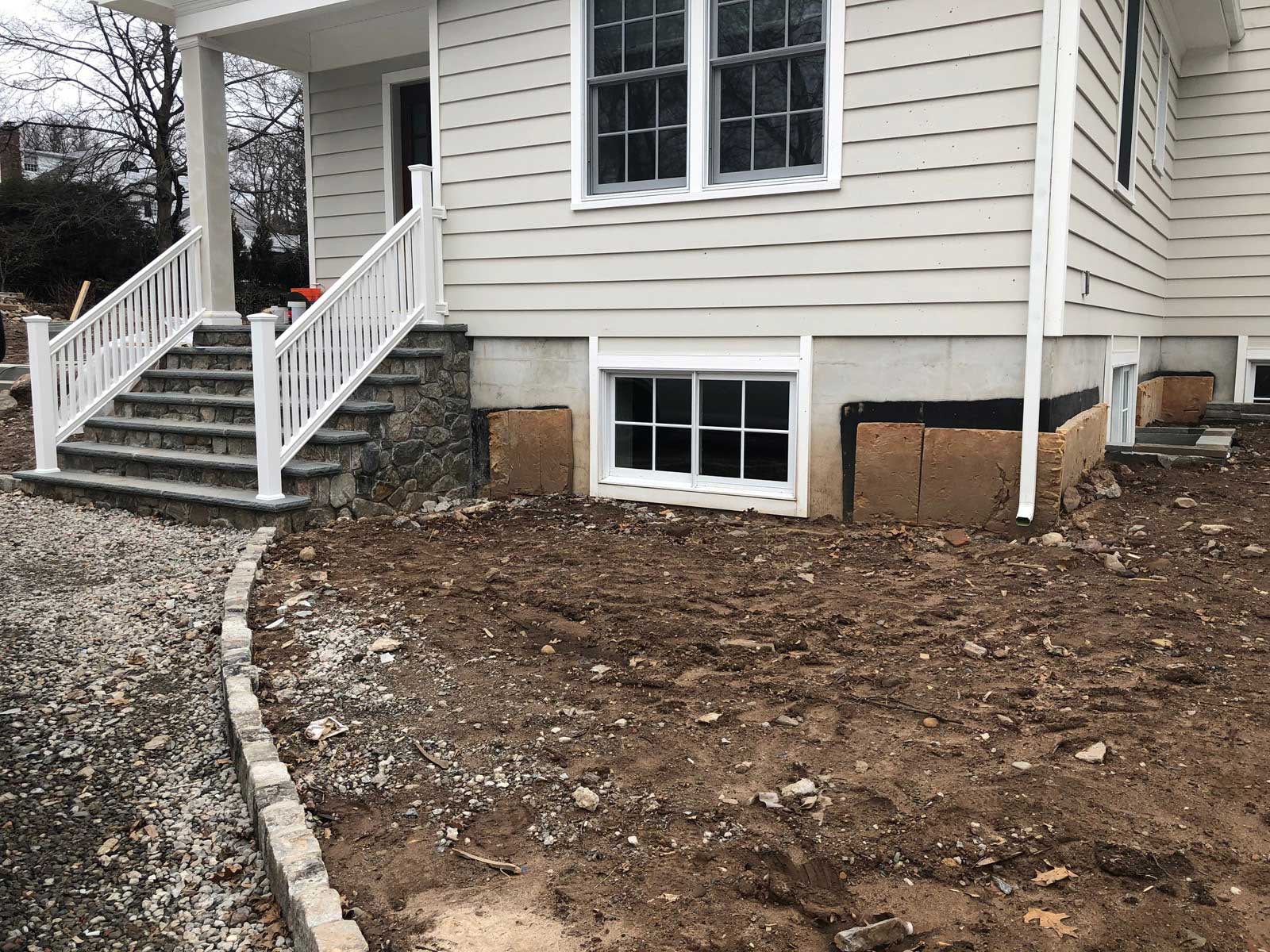 Side Bed Prepped for Native Planting